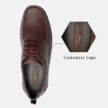 Wholesale Customize PU Leather Upper Lace-up Casual Sneakers Dress Shoes for Men